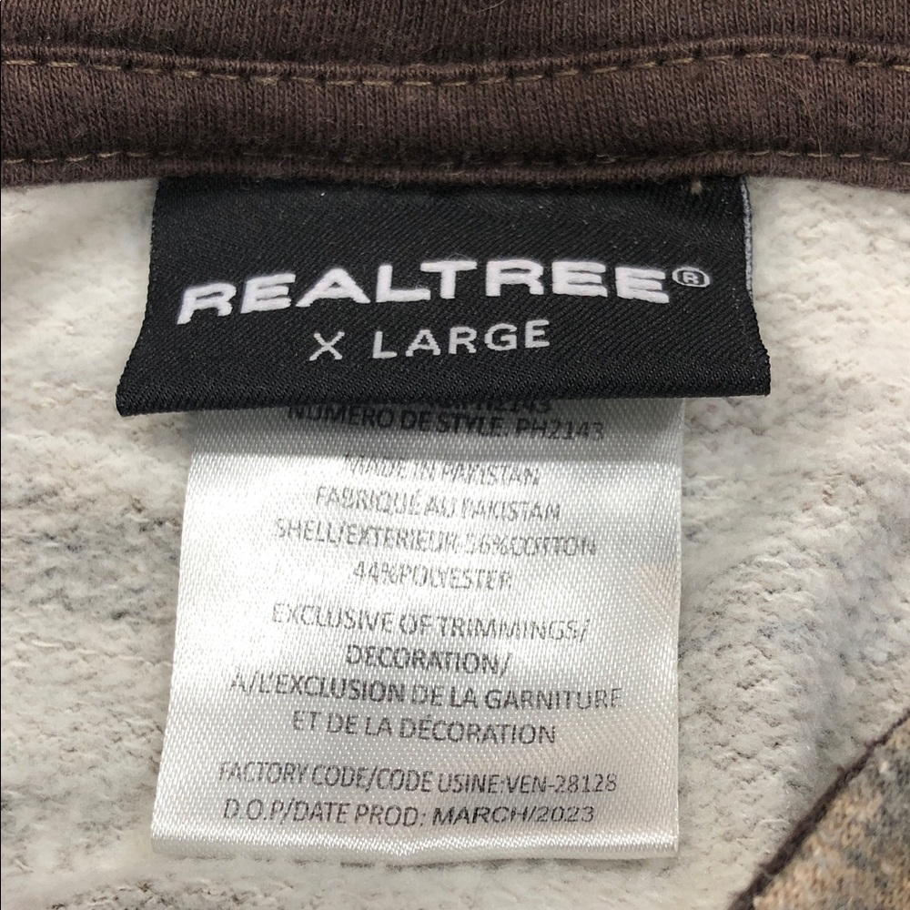 Realtree Woodland Camo Hoodie | Men’s XL | Orange Logo - Picture 2 of 14